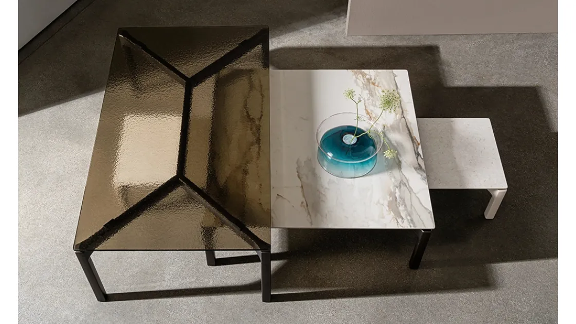 Tavolino Bone in ceramica o vetro di Sovet