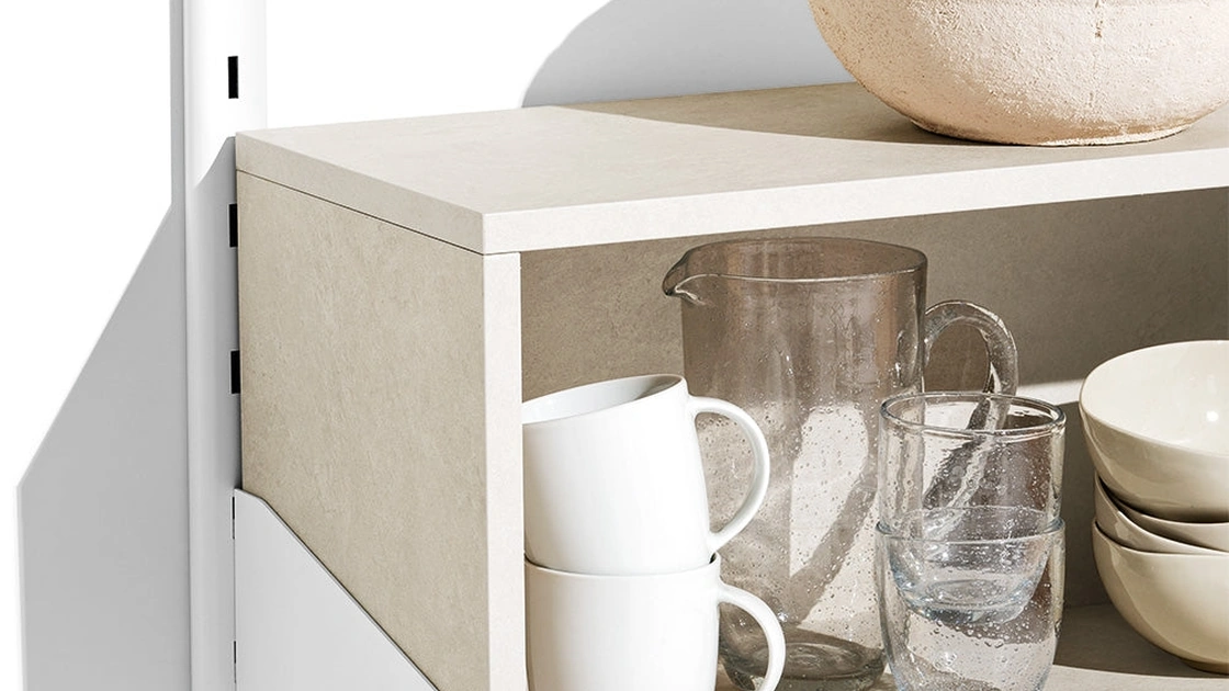 Mensole in metallo e melaminico Shelfy di Connubia