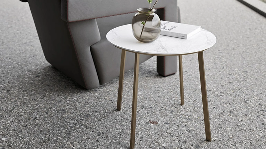 Tavolino Tondo Horizon di Mobilgam