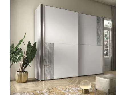 Armadio con ante scorrevoli Afrodite in laccato di Adriatica