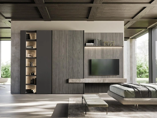 Armadio con ante battenti Comp N08A di Mobilgam