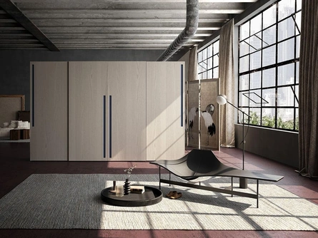 Armadio con ante scorrevoli Comp 318 in legno di frassino di Mobilgam