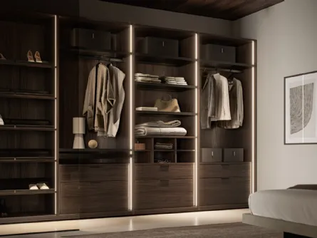 Cabina Armadio Naked effetto legno di SantaLucia