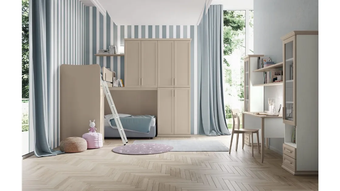 Cameretta a soppalco Arcadia AC021 di Colombini Casa