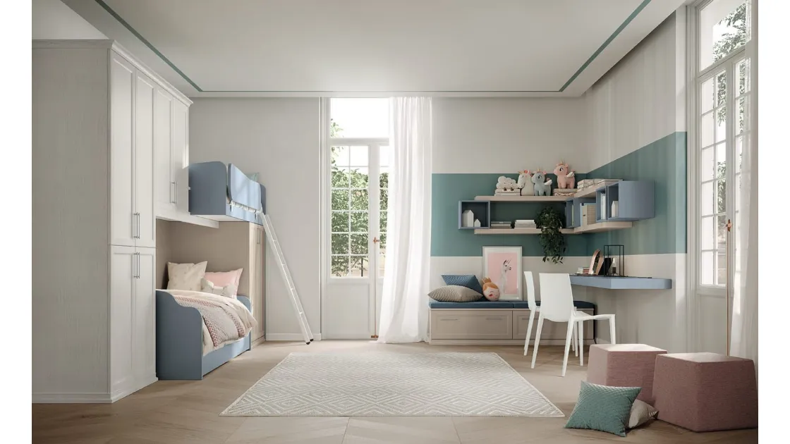 Cameretta a soppalco Arcadia AC024 di Colombini Casa