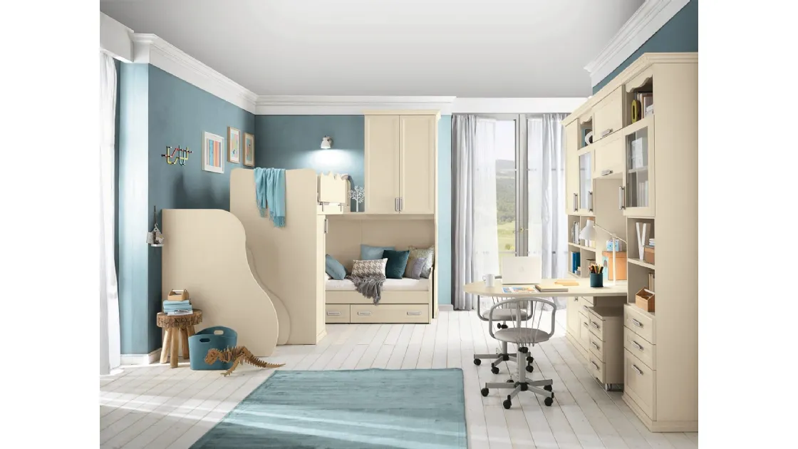 Cameretta a soppalco Arcadia AC025 di Colombini Casa