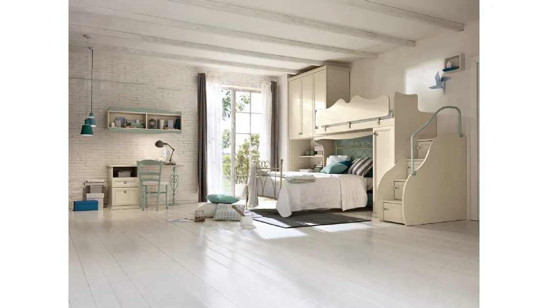 Cameretta a soppalco Arcadia AC026 di Colombini Casa