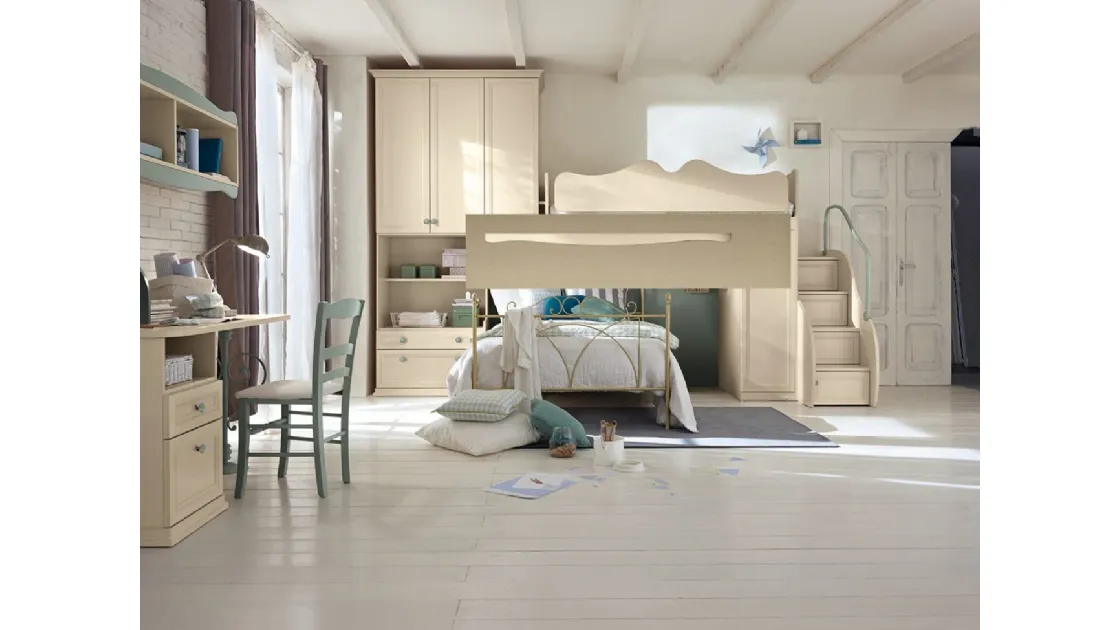 Cameretta a soppalco Arcadia AC026 di Colombini Casa