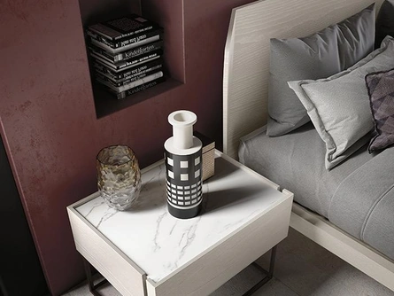 Comodino Cubo in frassino di Mobilgam