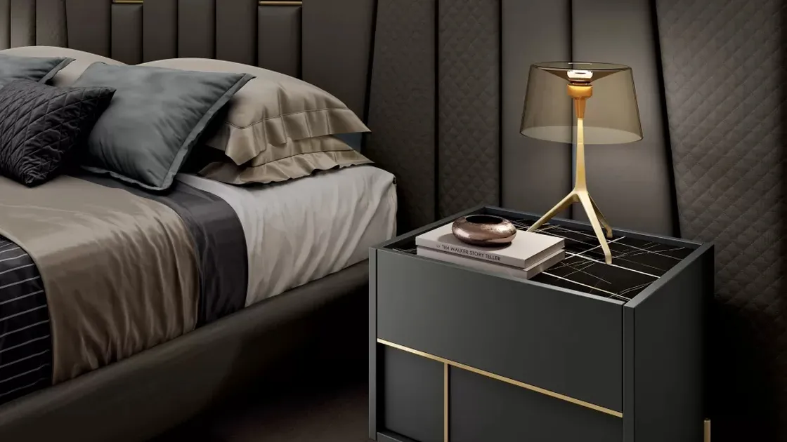 Comodino Deluxe Grey di Spar