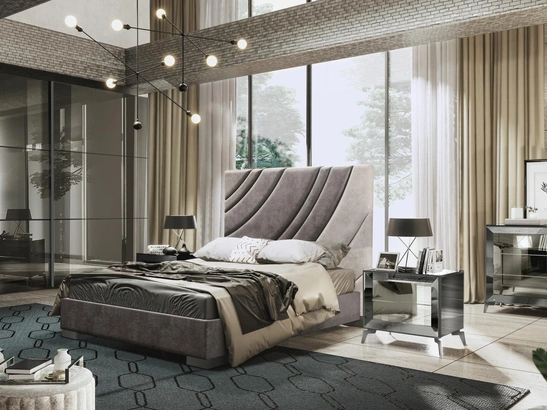 Gruppo Notte di design Dorè finitura specchio di Adriatica