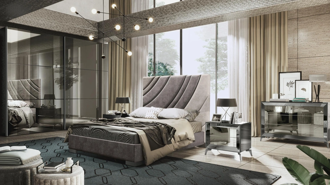 Gruppo Notte di design Dorè finitura specchio di Adriatica