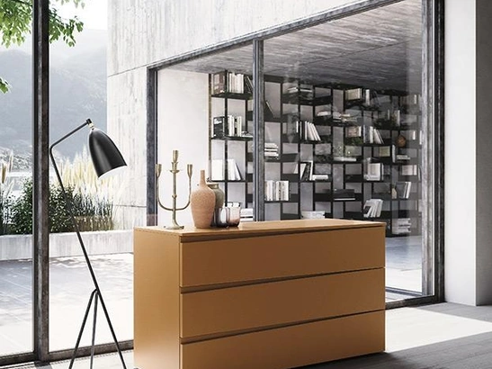 Comò Line in laccato opaco di Mobilgam