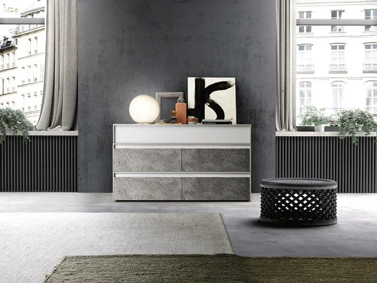 Comò Frame in frassino laccato di Mobilgam