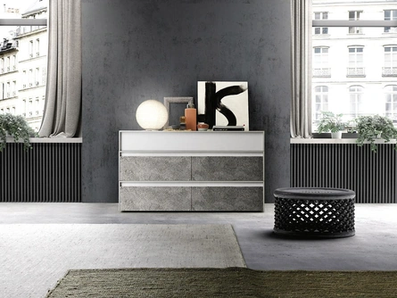 Comò Frame in frassino laccato di Mobilgam