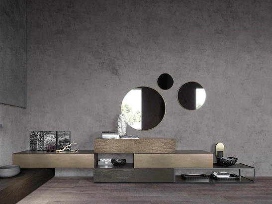 Comò Quadra in laccato opaco di Mobilgam