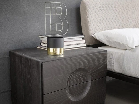 Comodino Ring in legno di Mobilgam