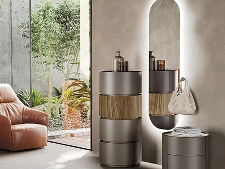 Cassettiera Tolo in laccato e legno di Mobilgam