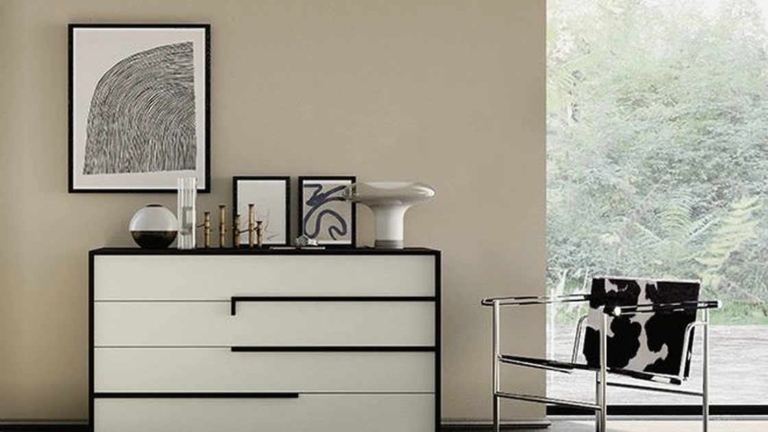 Comò York in laccato opaco di Mobilgam