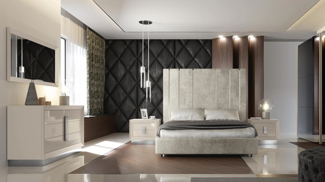 Letto con testiera imponente Duse di Adriatica