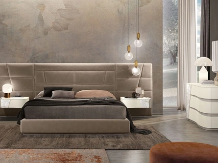 Letto in tessuto imbottito Like di Adriatica