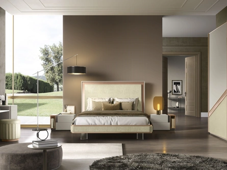 Letto in ecopelle Pasitea di Adriatica