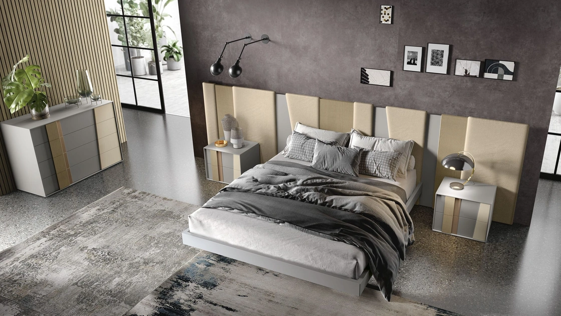 Letto con testiera Ring di Adriatica