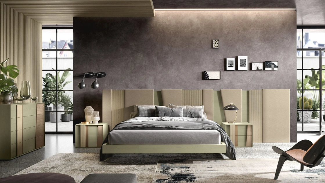 Letto con testiera Ring di Adriatica