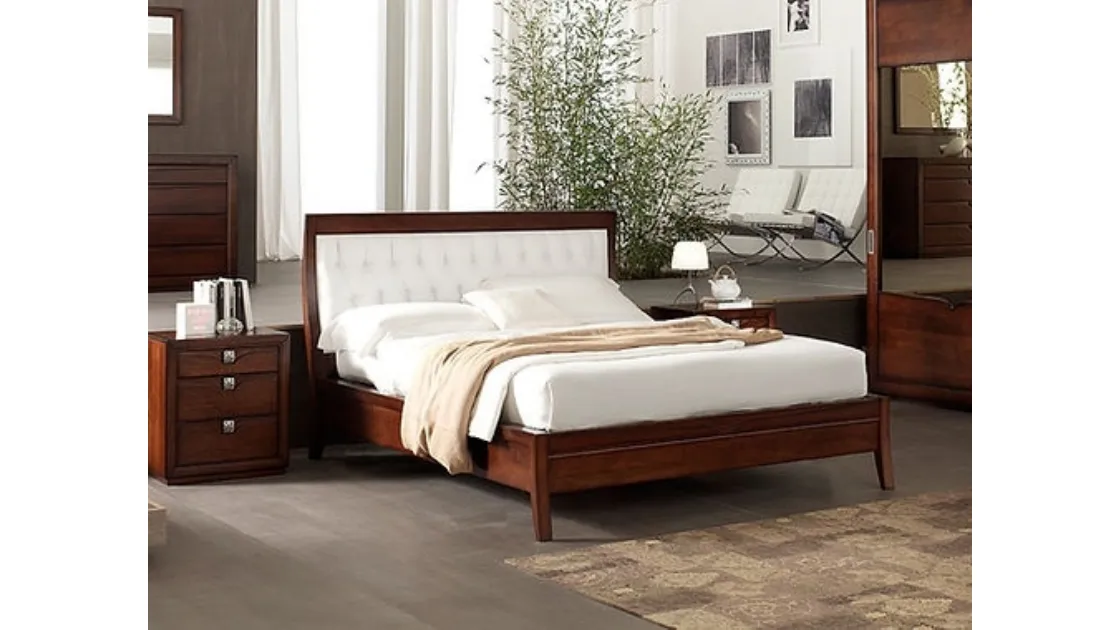 Letto con testiera Diamond di Fasolin