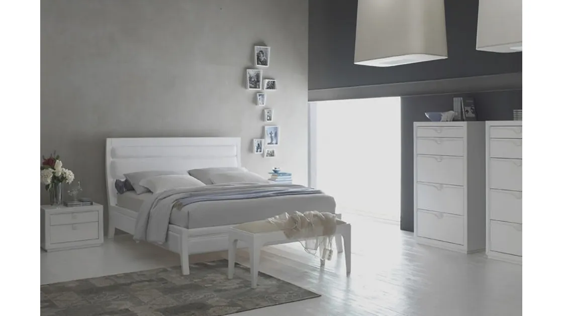 Letto matrimoniale Line di Fasolin