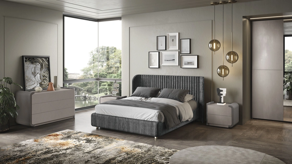 Letto in tessuto Ikelo di Adriatica