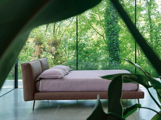 Letto imbottito Kuna di Noctis