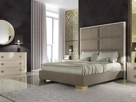 Letto con testiera imponente Odeon di Adriatica