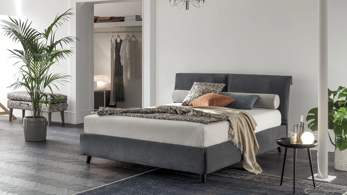 Letto con testiera e box contenitore River di V&Nice