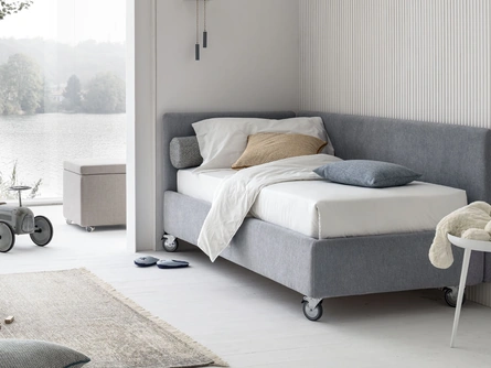 Day Bed Singolo in tessuto con contenitore  Joy Essenziale di V&Nice