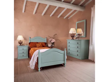 Letto singolo in legno laccato Milo di Tonin Casa