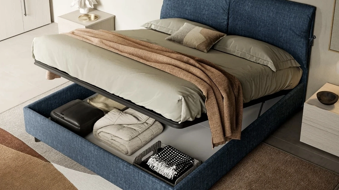 Letto con contenitore Taku di SantaLucia