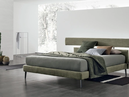 Letto in tessuto con testiera originale Denver di V&Nice