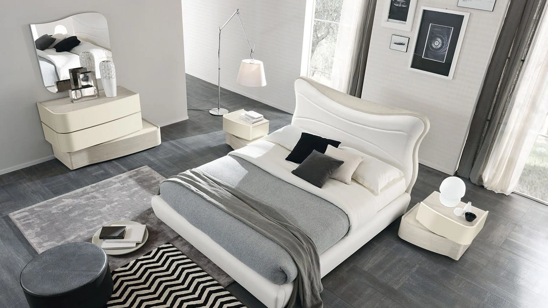 Letto Wind imbottito di Adriatica