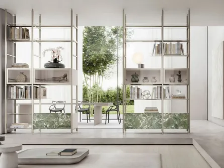 Libreria divisoria Mida a soffitto di Doal