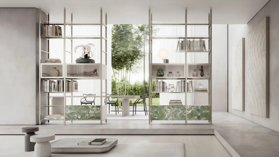 Libreria divisoria Mida a soffitto di Doal