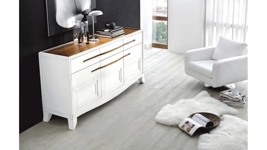 Madia Cristina in laccato Bianco di Fasolin