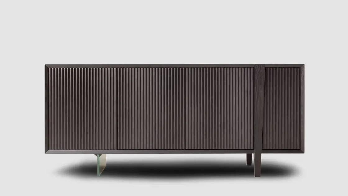 Madia Gossip con ante in legno di Fasolin