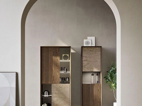 Madia Horizon Zen 1031 in legno e pietra di Mobilgam