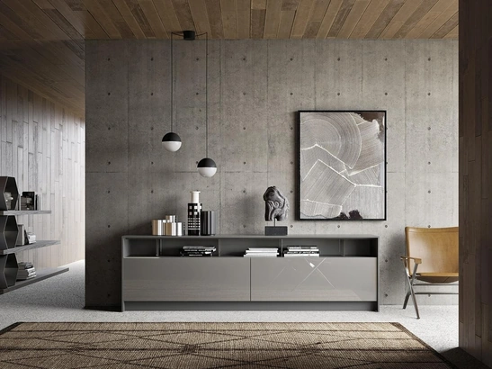 Madia Horizon Athea 976 in laccato lucido di Mobilgam