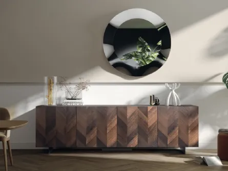 Madia Sideboard 05 con anta impiallacciata di Scavolini