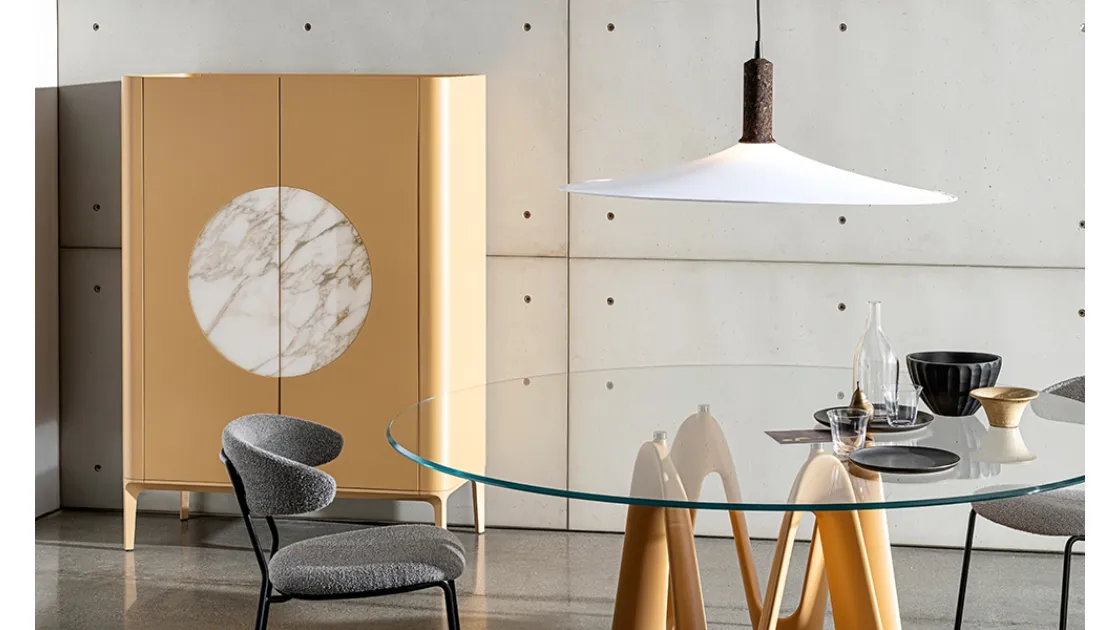 Madia Slim Moon in MDF laccato di Sovet