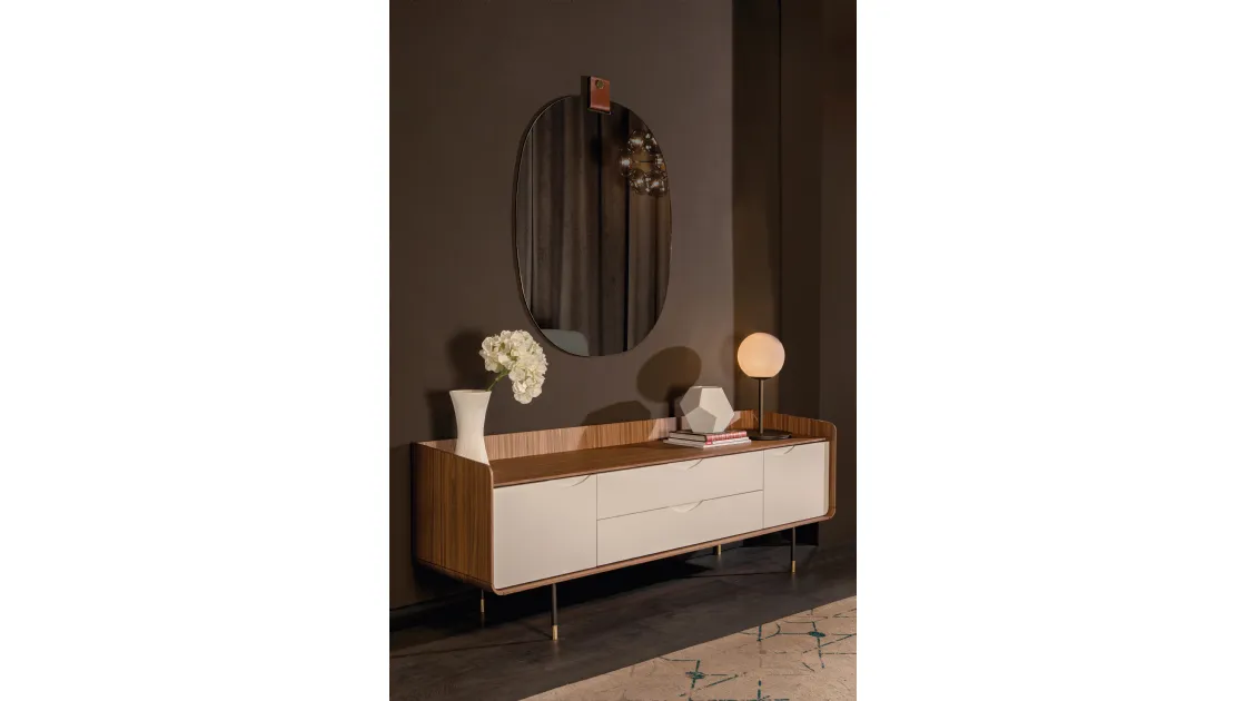 Madia Opera in legno e laccato Bianco di Tonin Casa