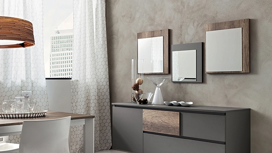 Mobile ingresso sospeso in truciolare placcato HPL Bea di La Primavera