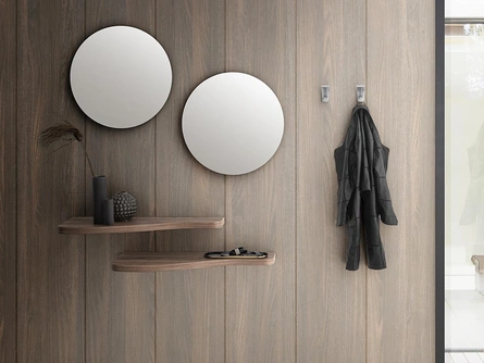 Mobile ingresso Nancy composto da mensole, specchi e appendiabiti di La Primavera